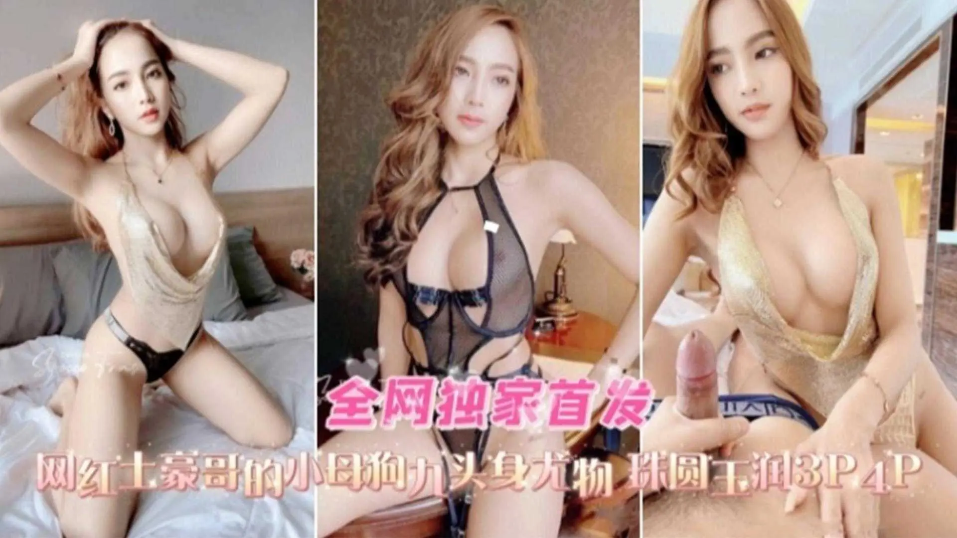 土豪哥的小母狗，九头身尤物，珠圆玉润群P